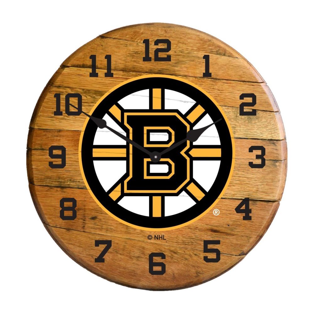 Imperial International NHL Oak Barrel Clock