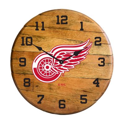 Imperial International NHL Oak Barrel Clock