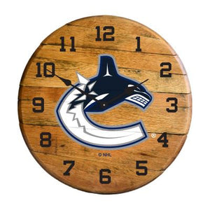Imperial International NHL Oak Barrel Clock