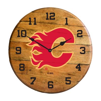 Imperial International NHL Oak Barrel Clock