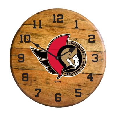 Imperial International NHL Oak Barrel Clock