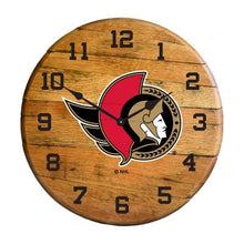 Load image into Gallery viewer, Imperial International NHL Oak Barrel Clock