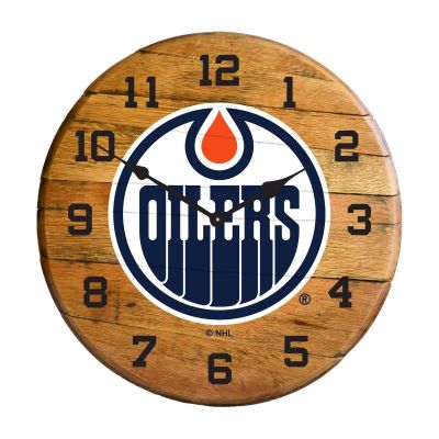 Imperial International NHL Oak Barrel Clock