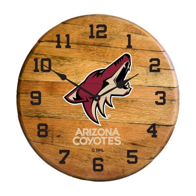 Imperial International NHL Oak Barrel Clock