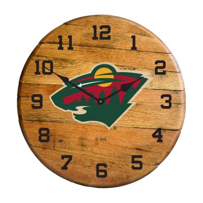 Imperial International NHL Oak Barrel Clock