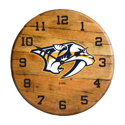 Imperial International NHL Oak Barrel Clock