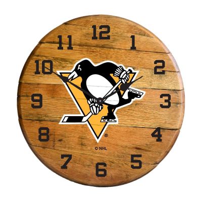 Imperial International NHL Oak Barrel Clock