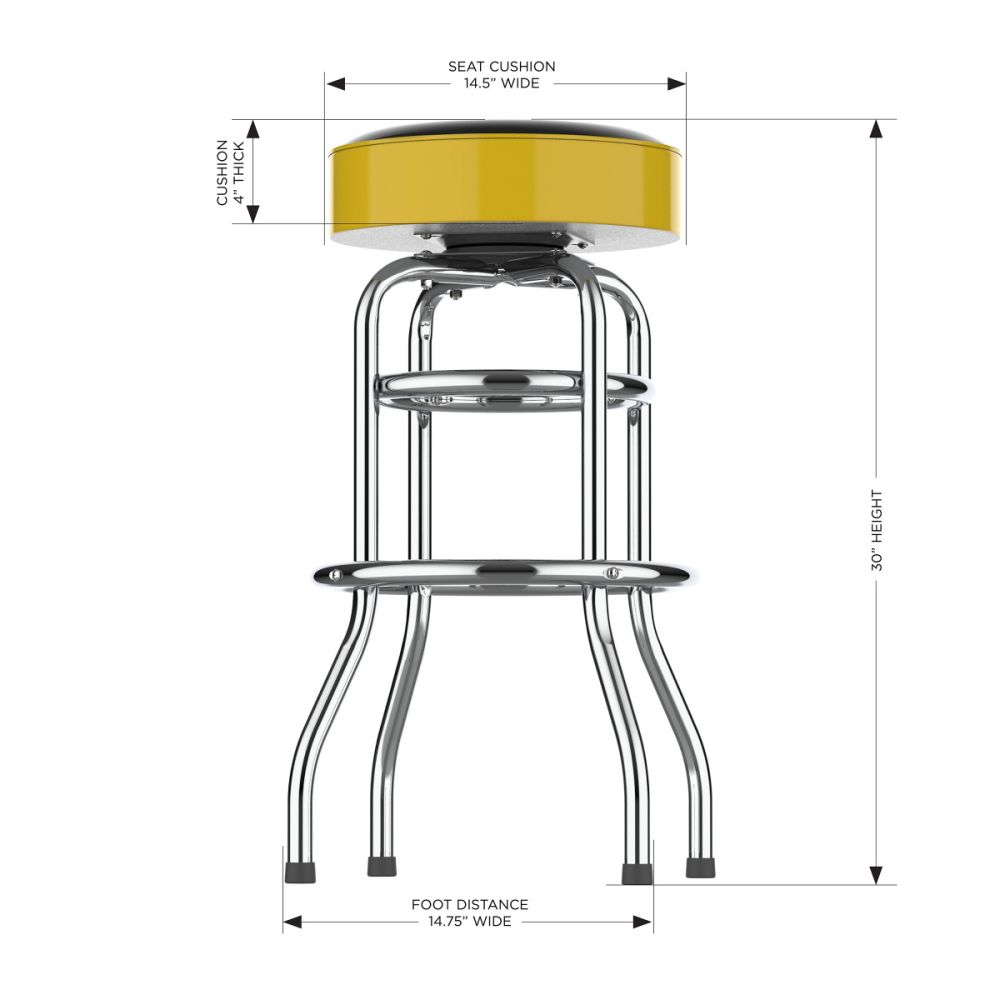 Imperial NHL Chrome Bar Stool