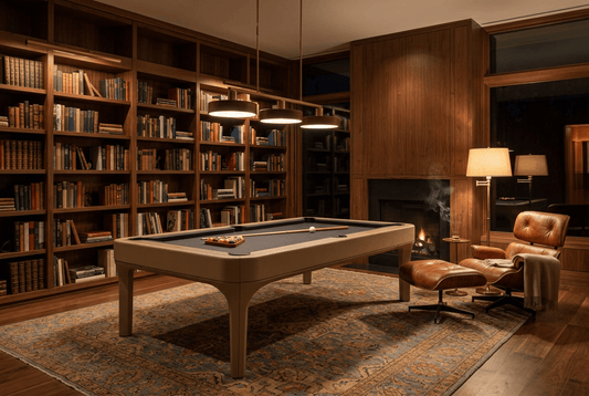 White Billiards Luca Leather Modern Slate Pool Table - White Billiards