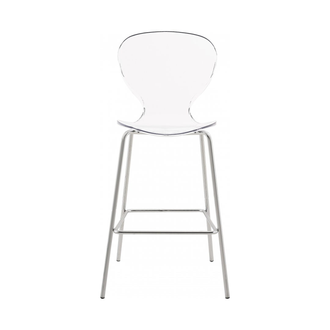 Clarion Chrome Metal Stool