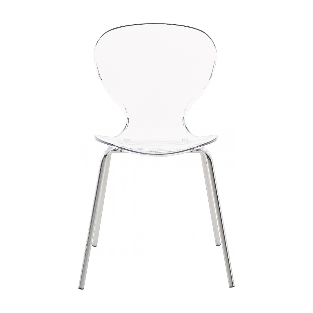 Clarion Chrome Metal Dining Chair