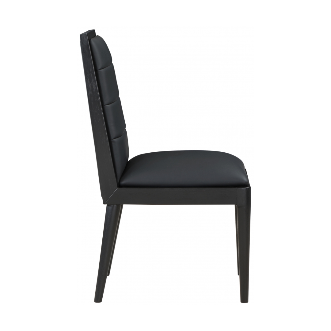 Bristol Black Vegan Leather Dining Chair