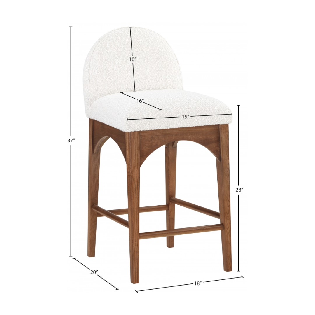 Waldorf Boucle Fabric Counter Stools