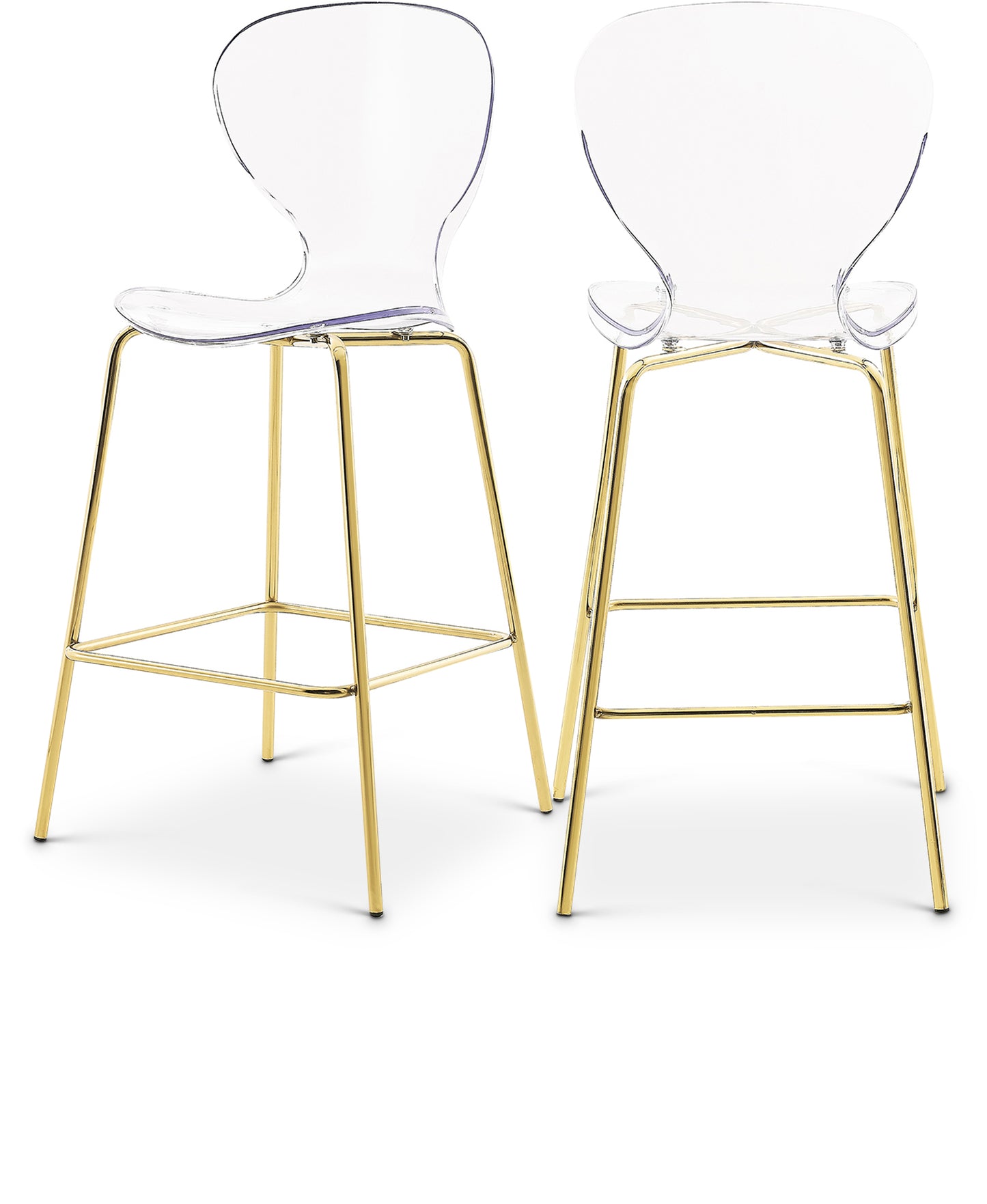 Clarion Gold Metal Stool