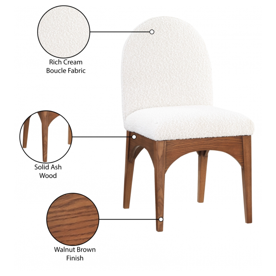 Waldorf Boucle Fabric Dining SIde Chair