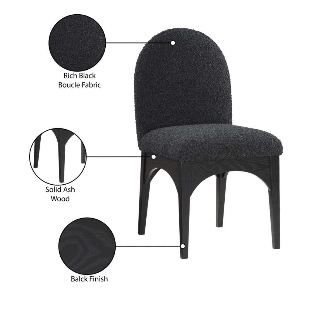 Waldorf Boucle Fabric Dining SIde Chair