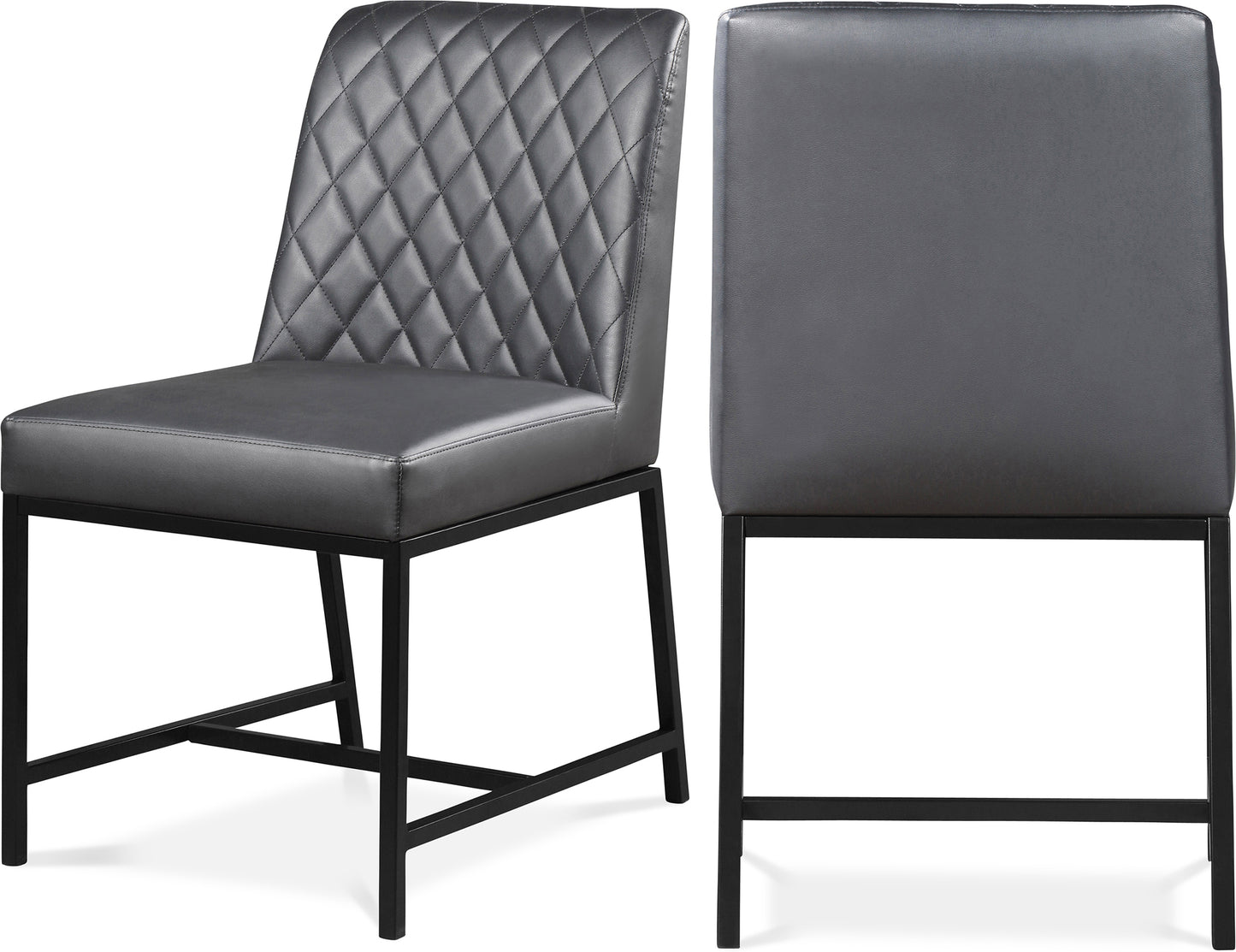 Bryce Black Vegan Leather Dining Chair