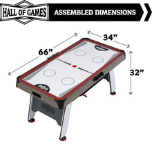 Load image into Gallery viewer, Hall of Games 66″ Air Powered Hockey with Table Tennis Top