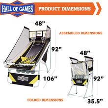 Load image into Gallery viewer, Hall of Games Xtra Long Shot Premium Arcade Basketball