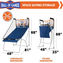 Load image into Gallery viewer, Hall of Games EZ Fold Dual Shot Basketball