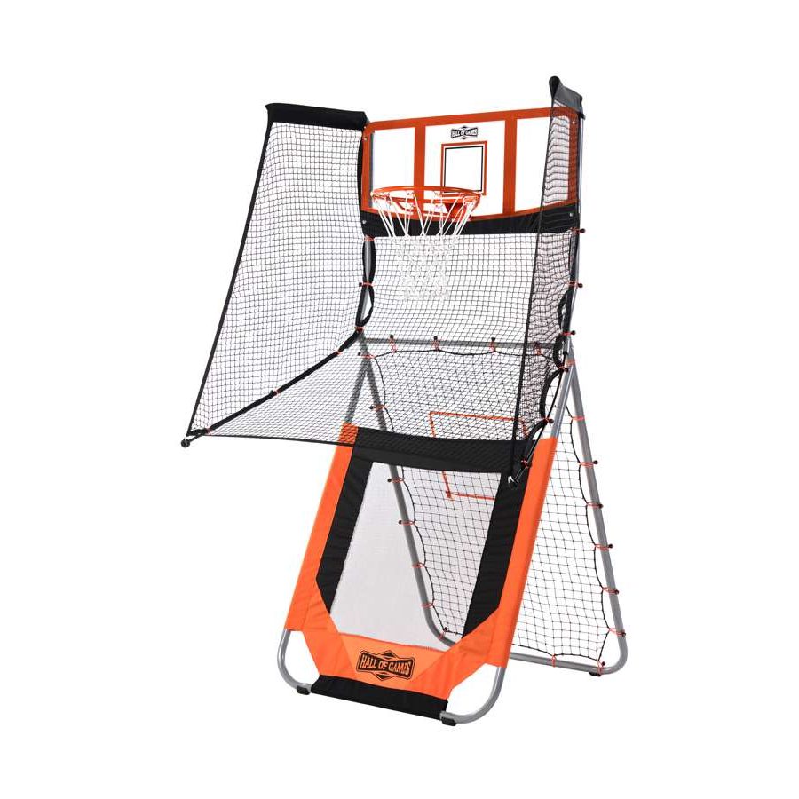 Hall of Games Outdoor Combo 2-in-1 Basketball and Baseball Games