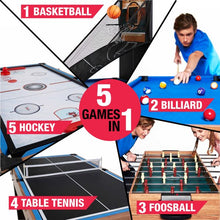 Load image into Gallery viewer, MD Sports 48″ 5-in-1 Combo Game Table
