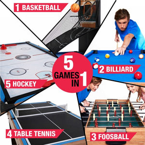 MD Sports 48″ 5-in-1 Combo Game Table