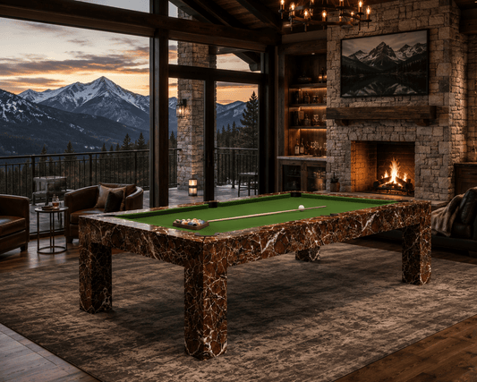 White Billiards Scarlett Modern Slate Pool Table - White Billiards