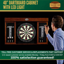 Load image into Gallery viewer, Thornton 40″ Dartboard Cabinet with LED Lights
