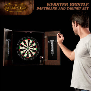 Barrington Webster Bristle Dartboard Cabinet Set