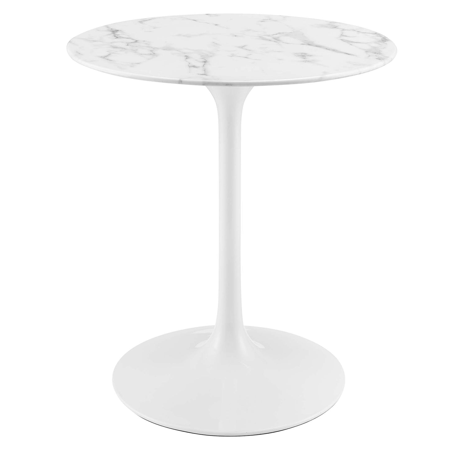 Lippa 28" Round Artificial Marble Dining Table by Modway