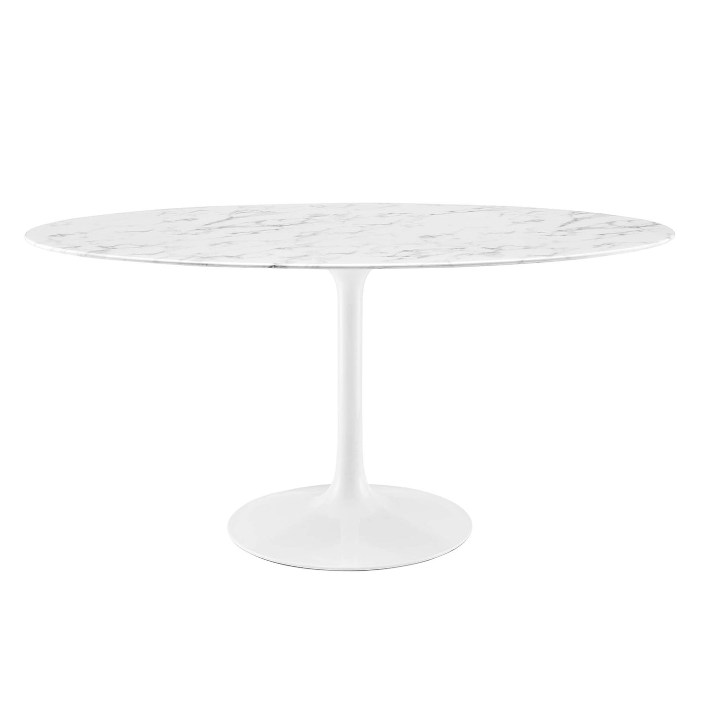 Lippa 60" Oval Artificial Marble Dining Table by Modway