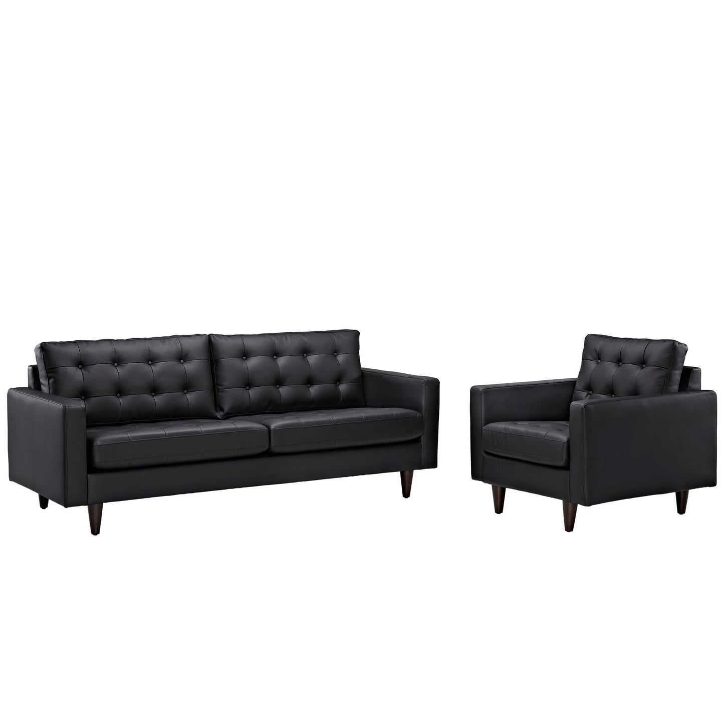 Empress Sofa and Armchair Set of 2 by Modway