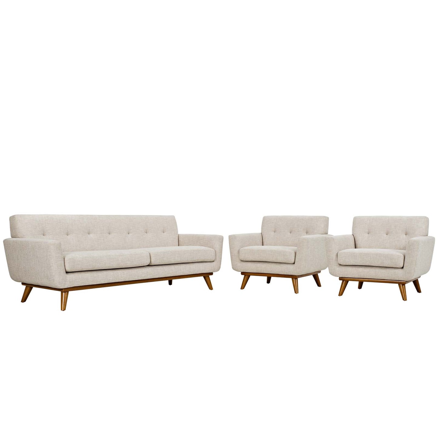 Engage Armchairs and Sofa Set of 3 by Modway