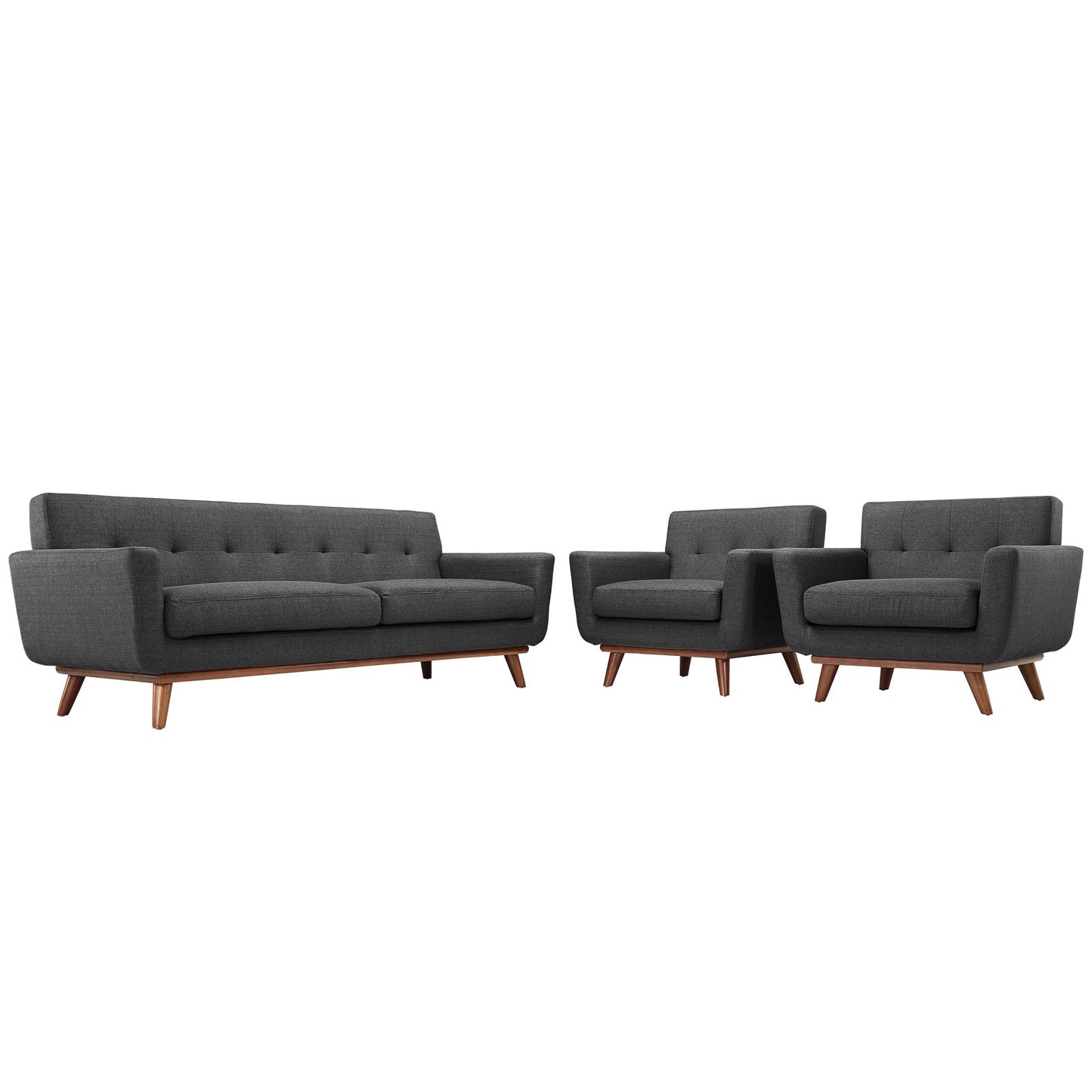 Engage Armchairs and Sofa Set of 3 by Modway