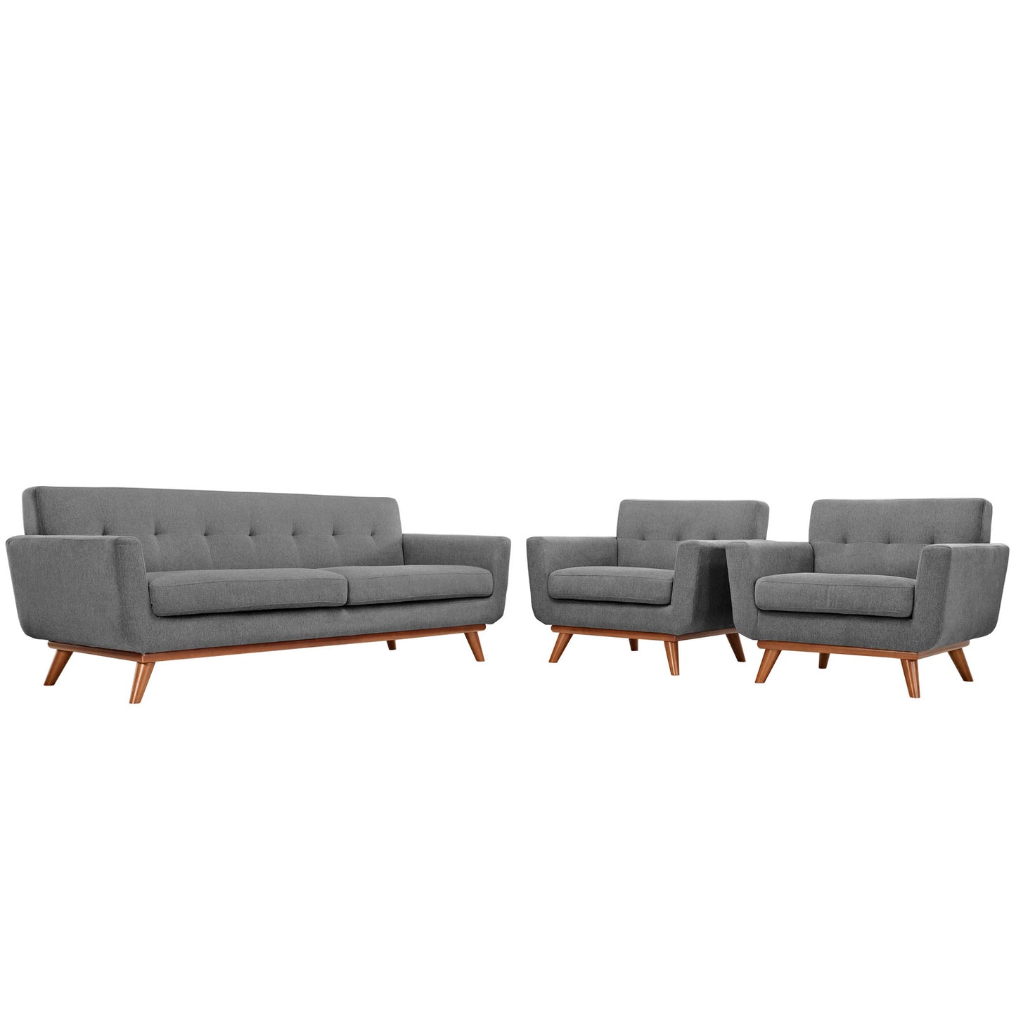 Engage Armchairs and Sofa Set of 3 by Modway