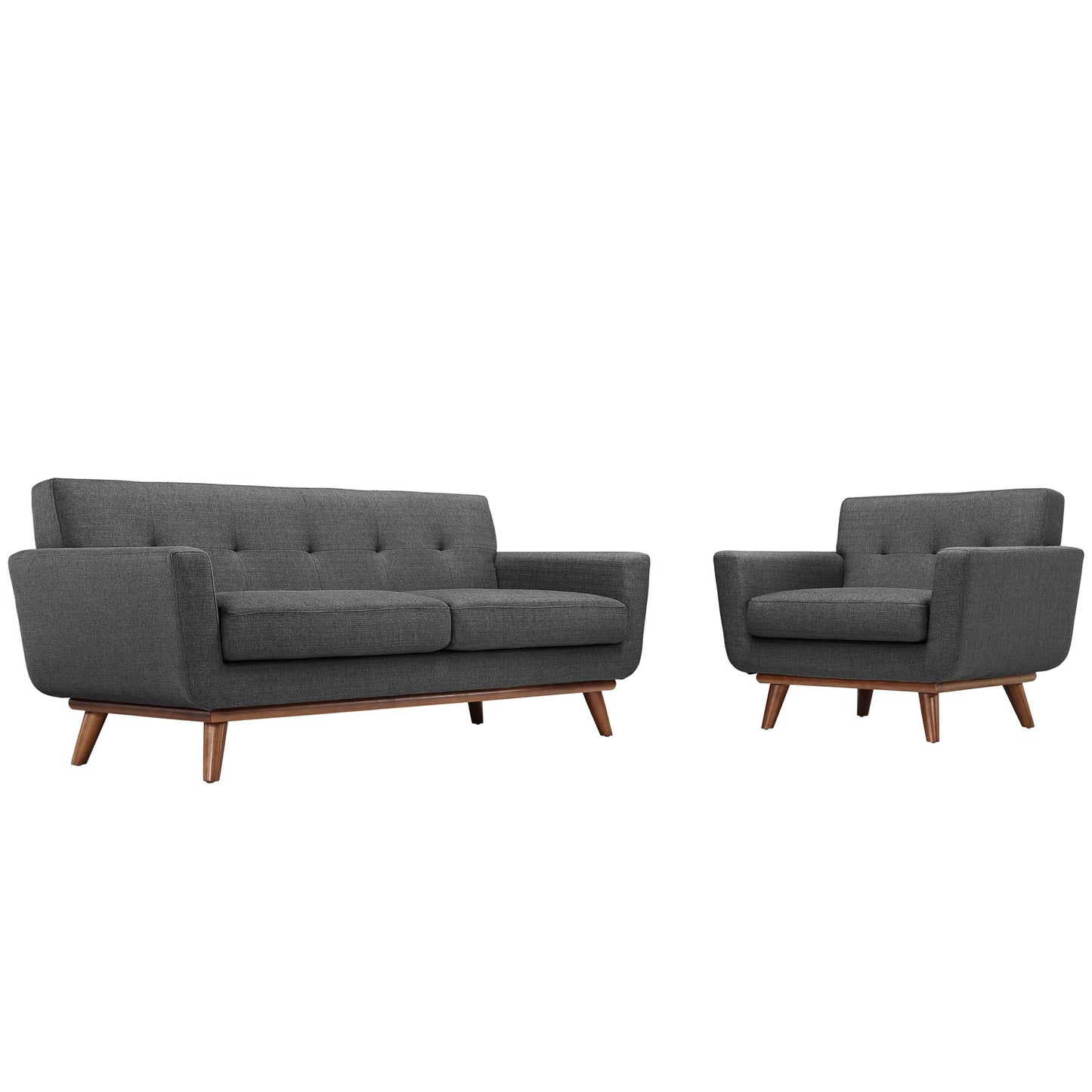 Engage Armchair and Loveseat Set of 2 by Modway