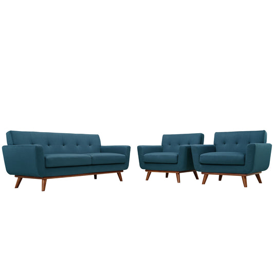 Engage Armchairs and Loveseat Set of 3 by Modway