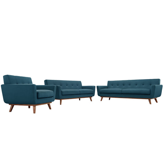 Engage Sofa Loveseat and Armchair Set of 3 by Modway