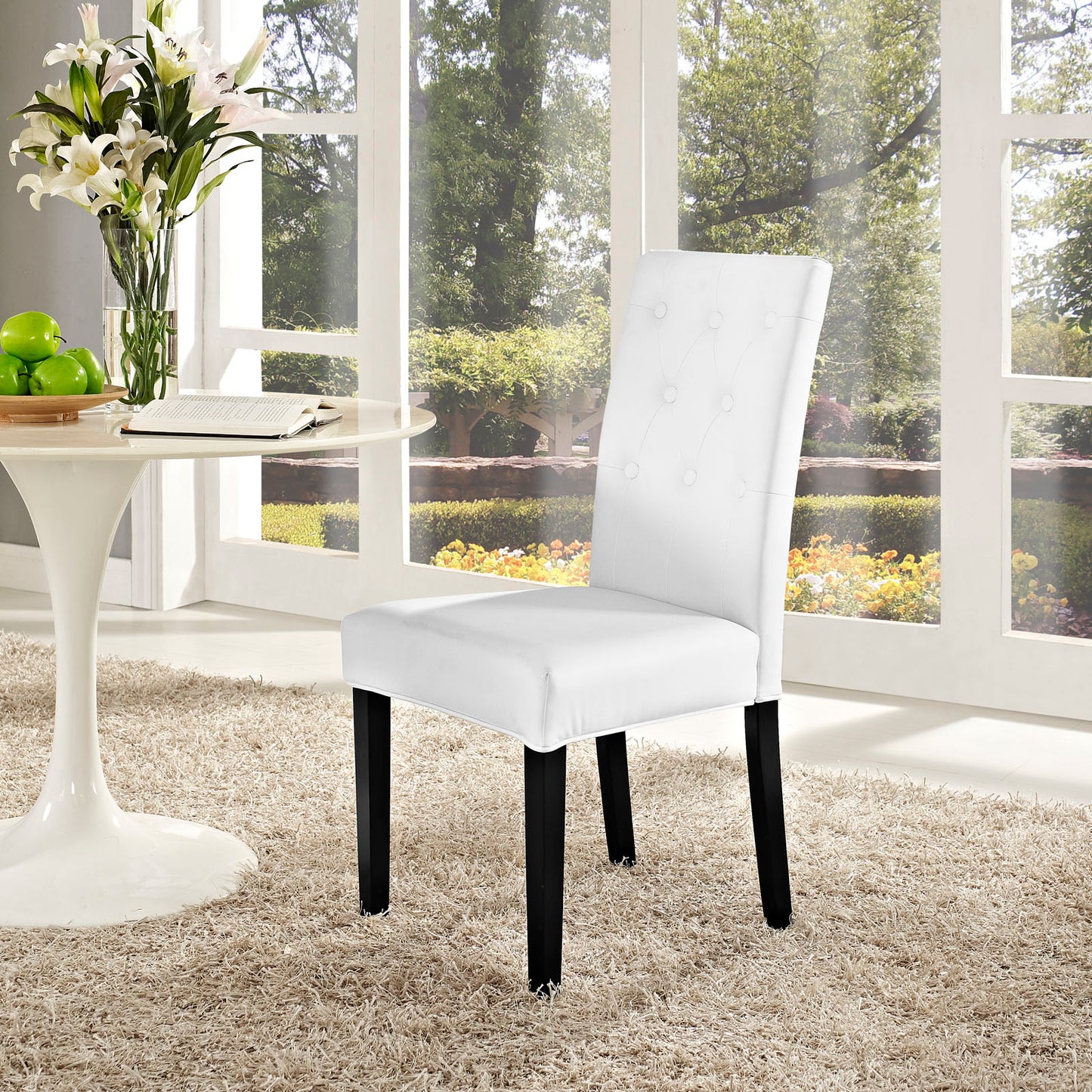 Confer Dining Vinyl Side Chair by Modway