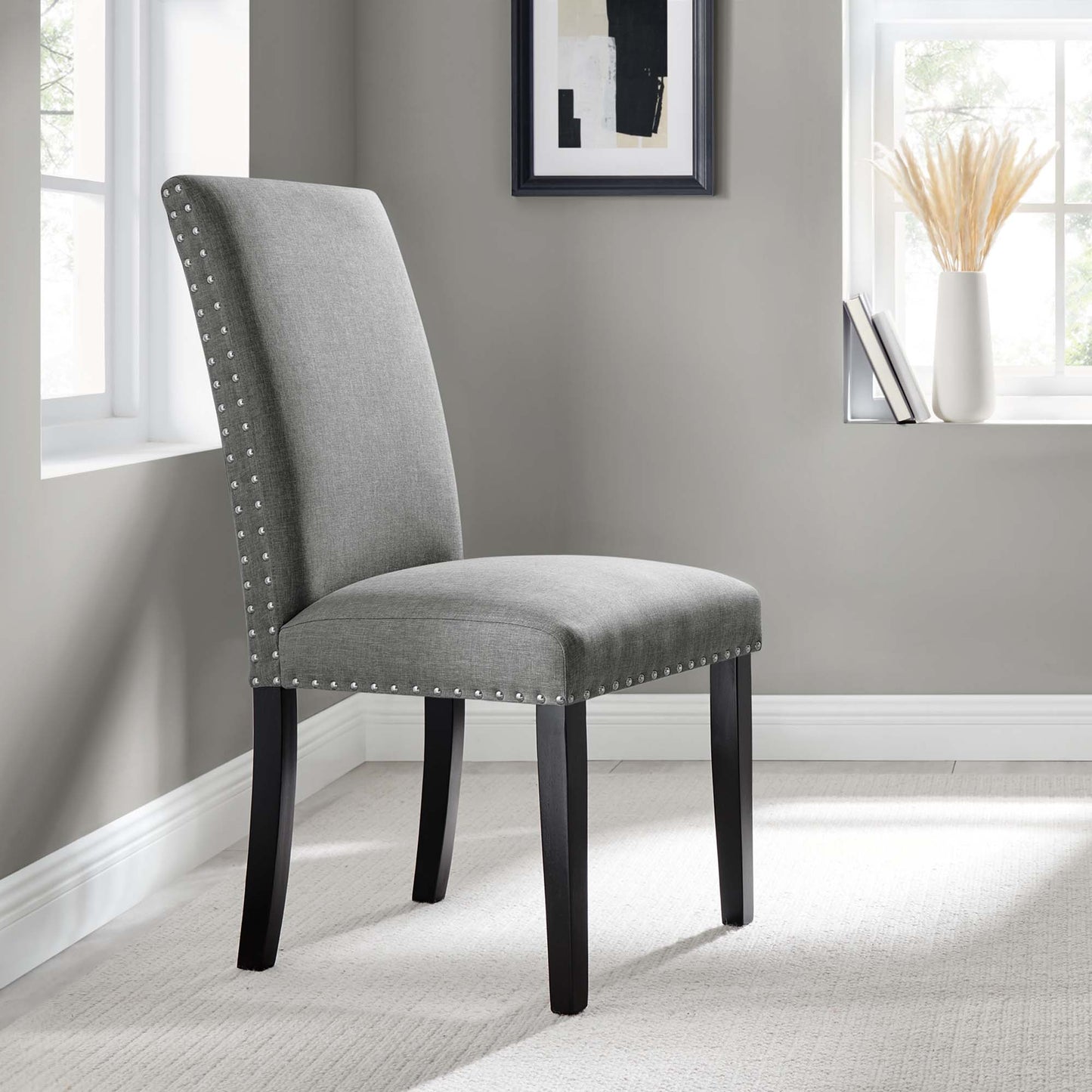 Parcel Dining Upholstered Fabric Side Chair by Modway