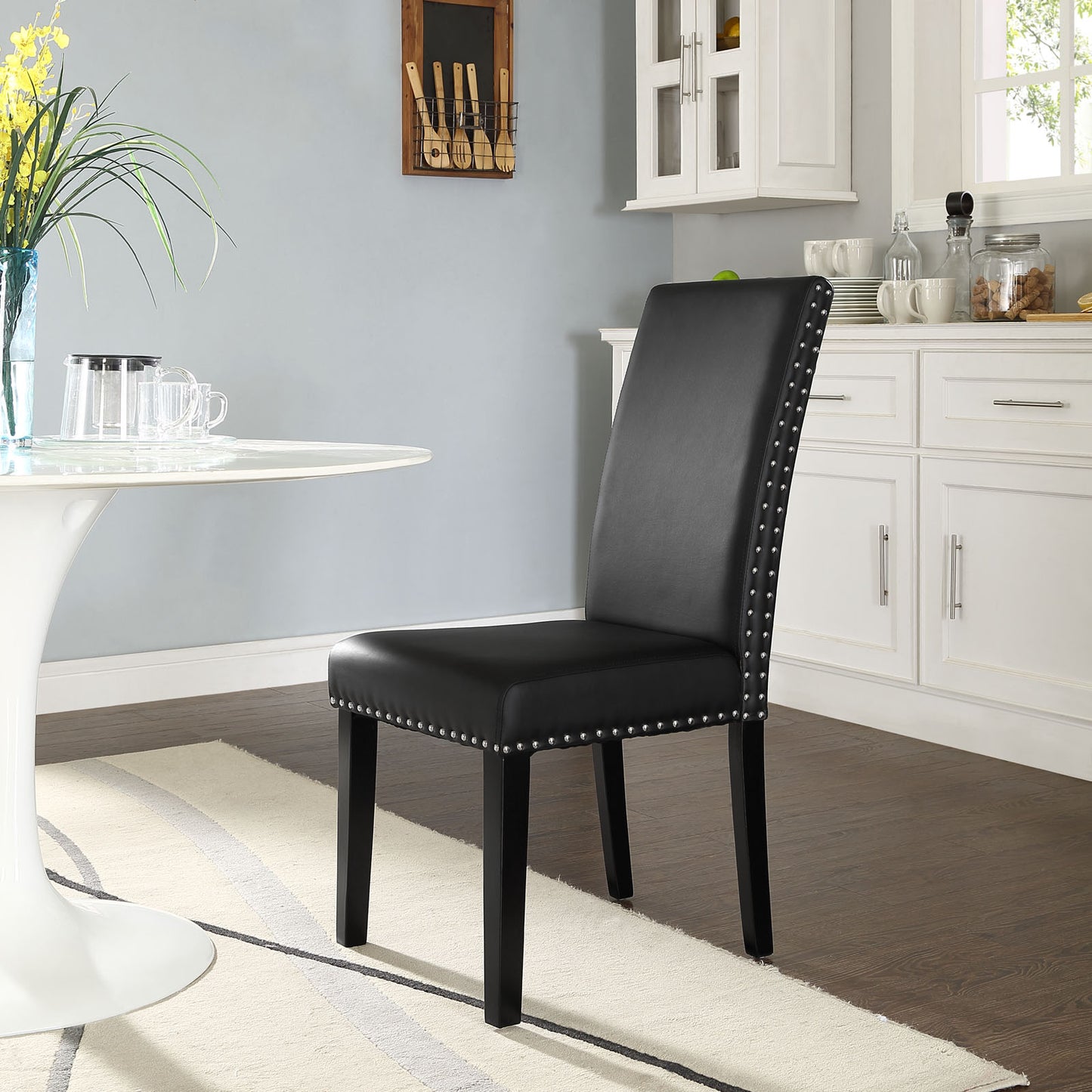 Parcel Dining Faux Leather Side Chair by Modway