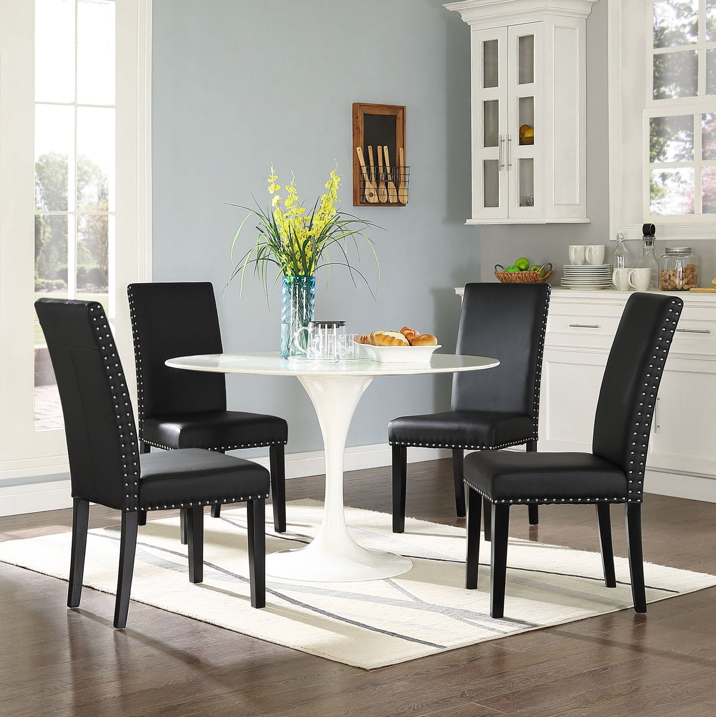 Parcel Dining Faux Leather Side Chair by Modway