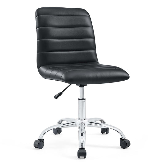 Ripple Armless Mid Back Vinyl Office Chair by Modway