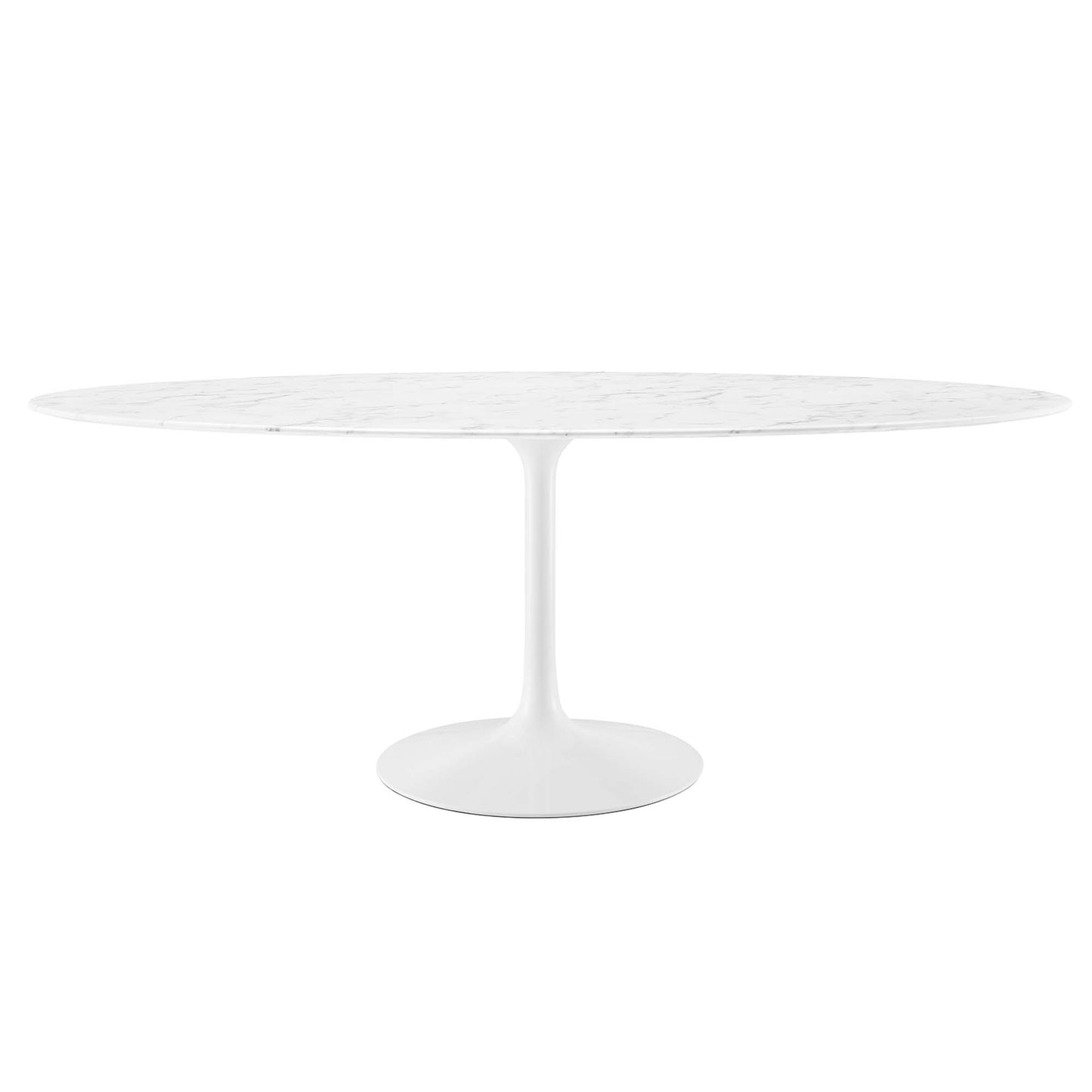 Lippa 78" Oval Artificial Marble Dining Table by Modway