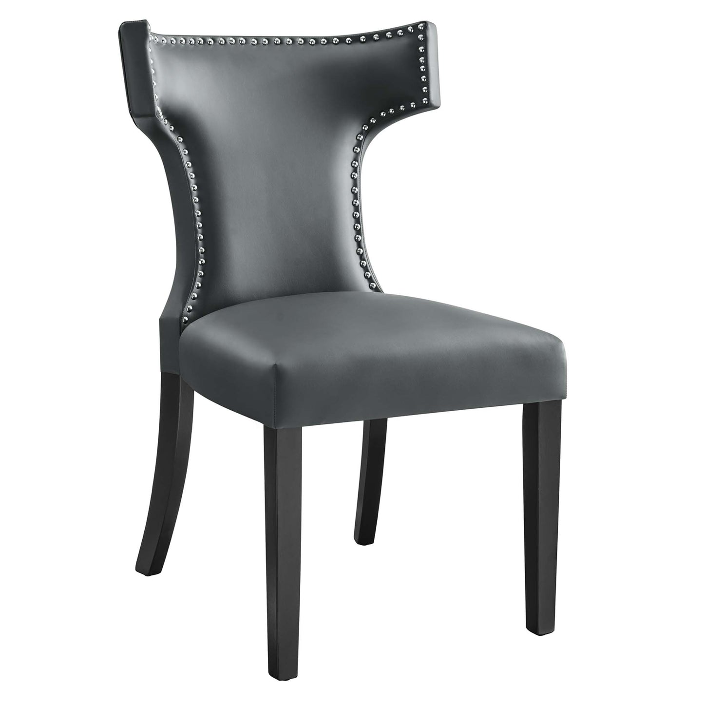 Curve Vegan Leather Dining Chair by Modway