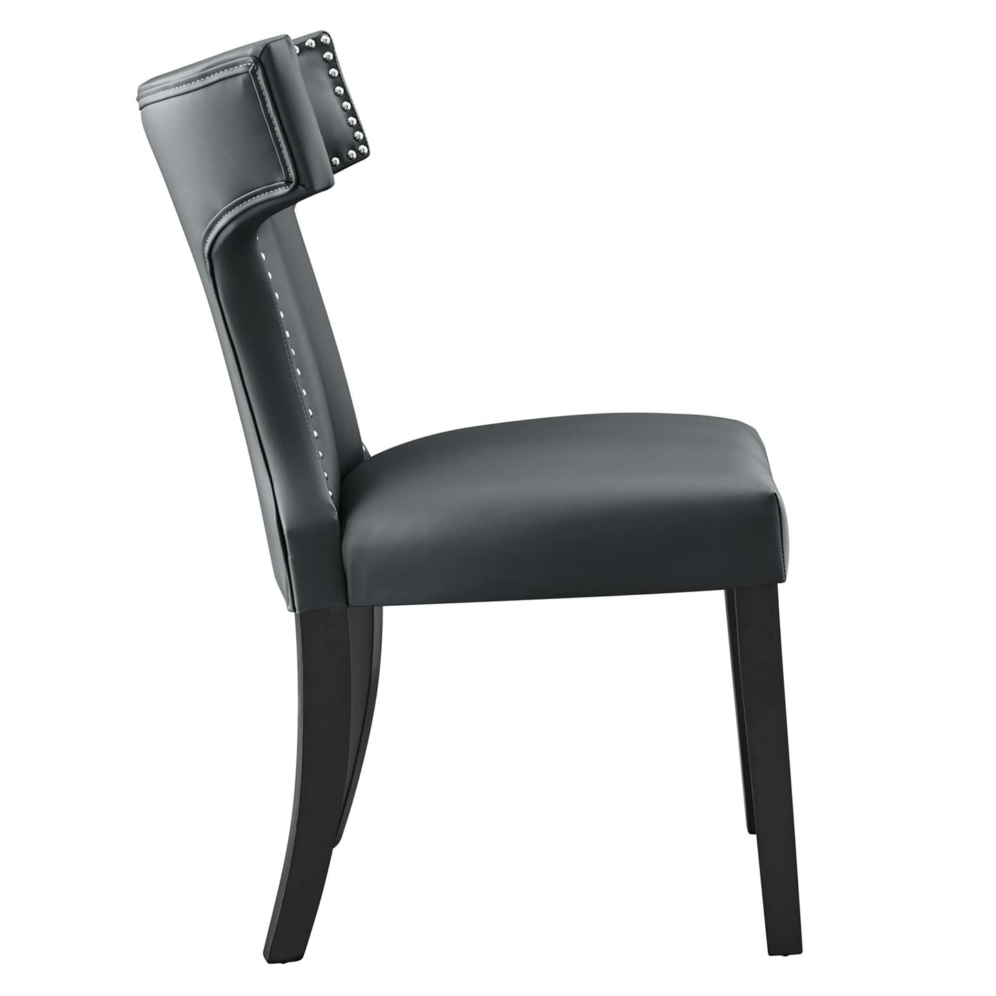 Curve Vegan Leather Dining Chair by Modway