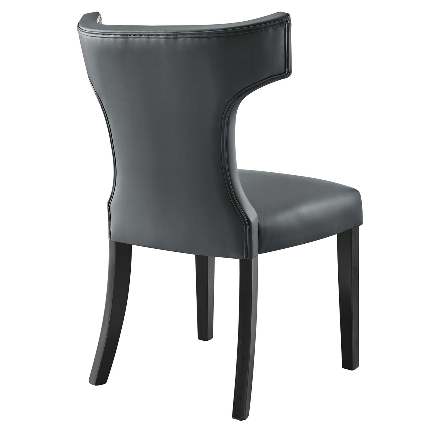 Curve Vegan Leather Dining Chair by Modway