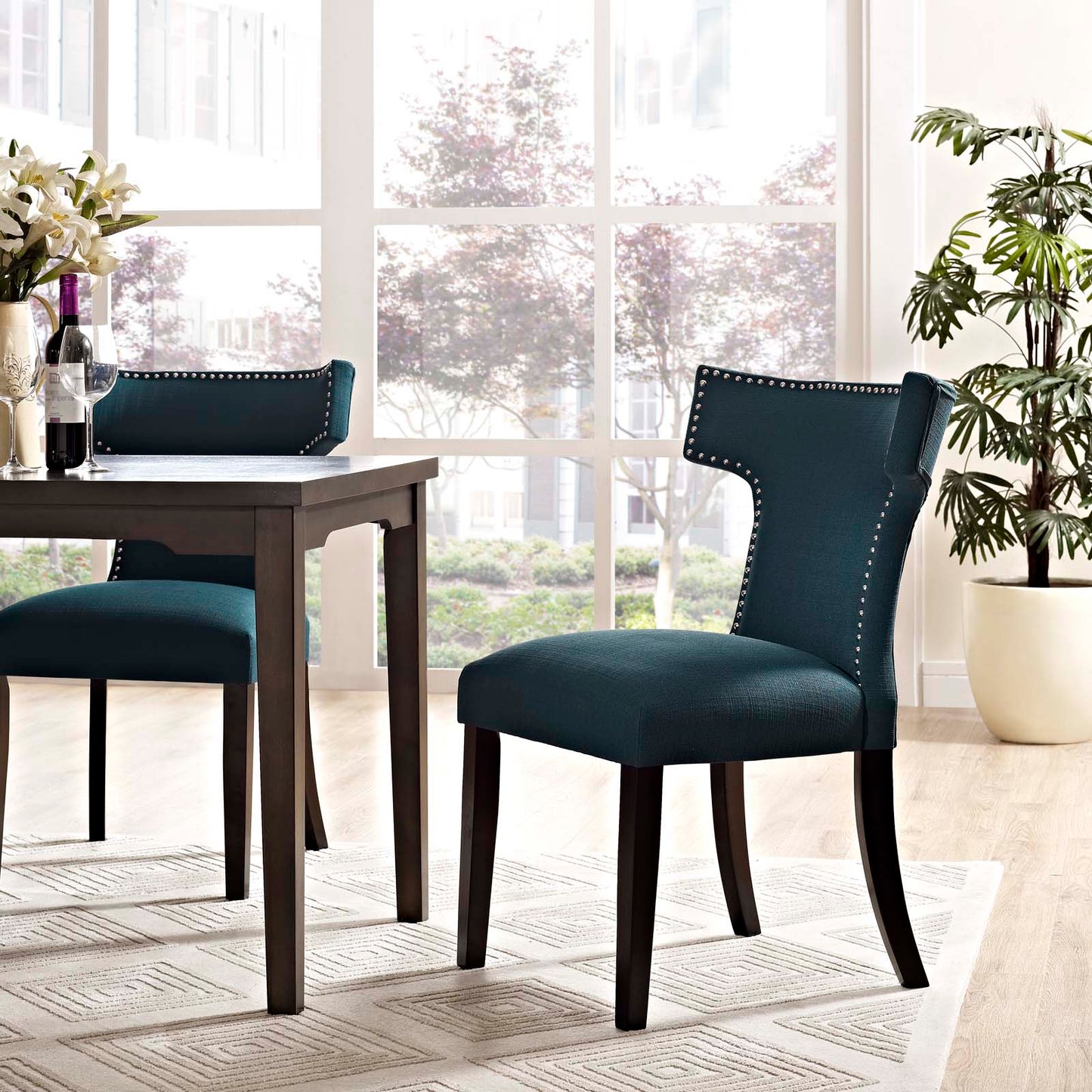 Curve Fabric Dining Chair by Modway