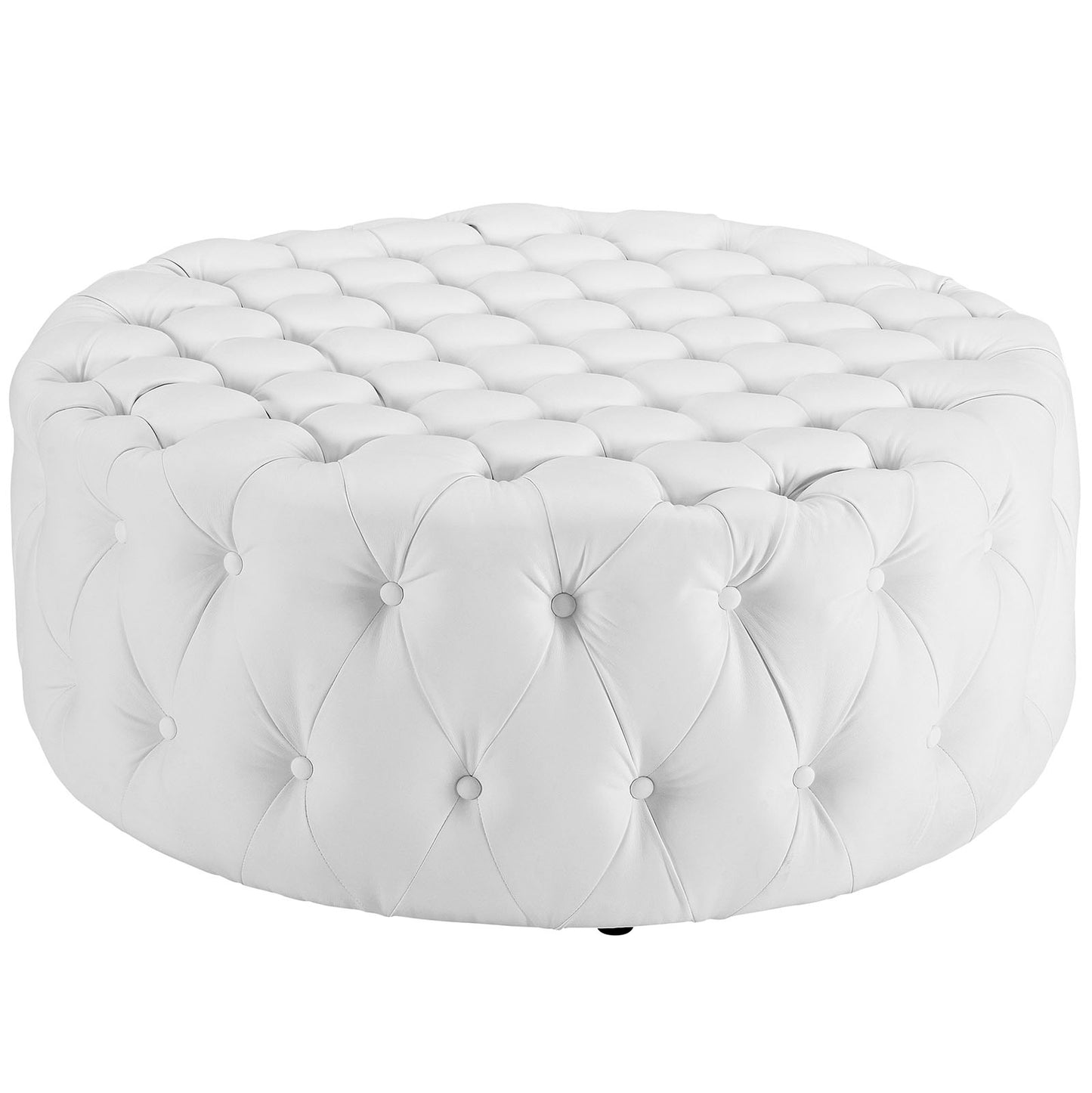 Amour Upholstered Vinyl Ottoman by Modway